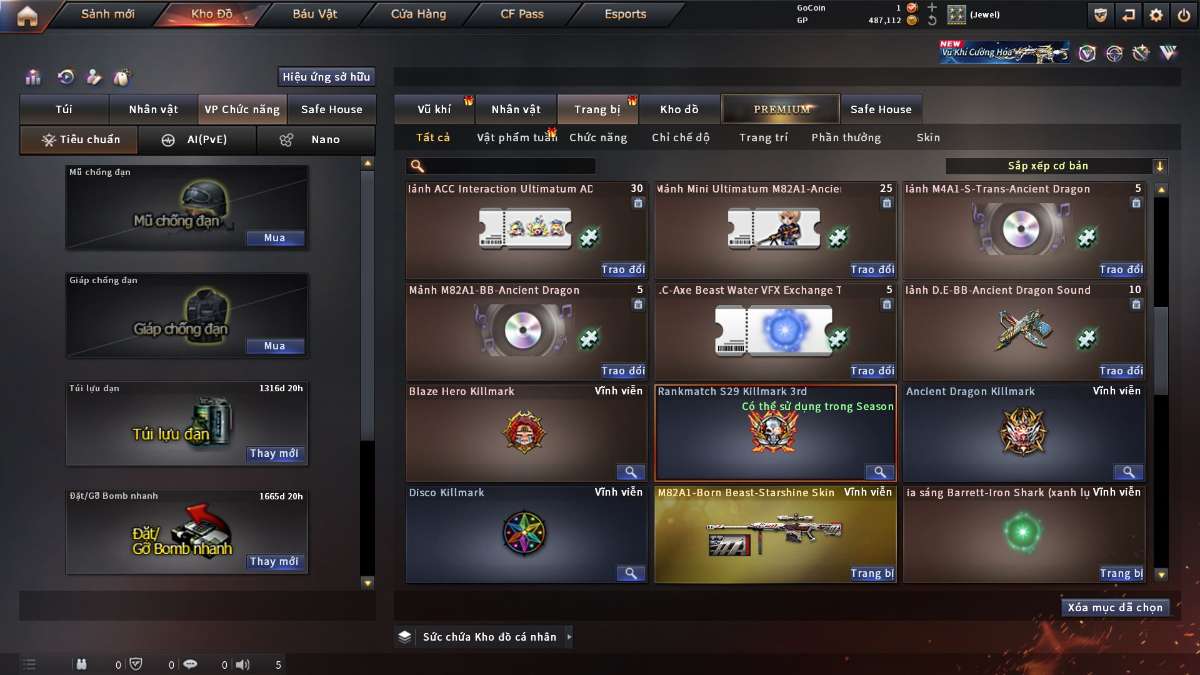 shop acc cf uy tin gia re